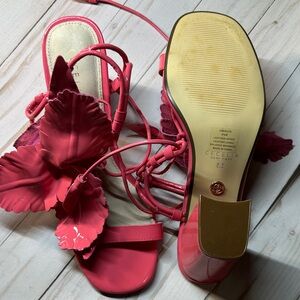 Cecelia New York Red Floral Heels